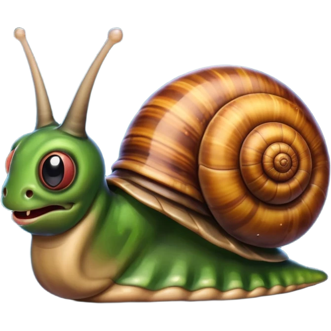 Evil snail emoji