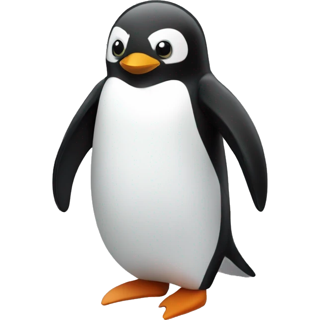 penguin on rocket emoji