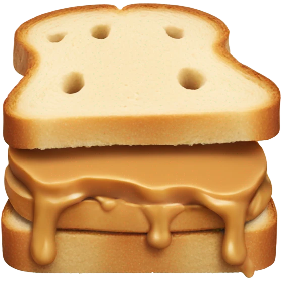 realistic peanut butter sandwich emoji