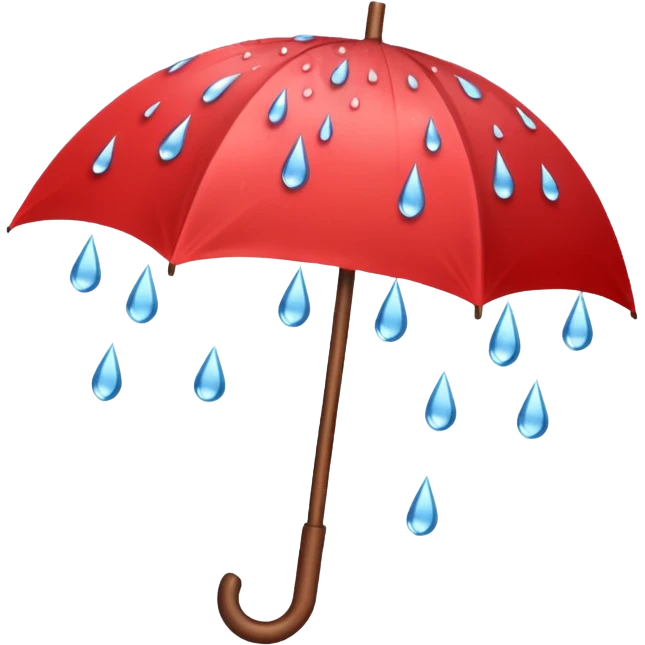 Umbrella with rain drops emoji