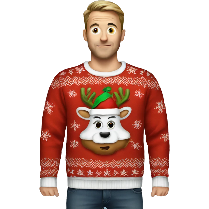 Ugly Xmas jumper emoji