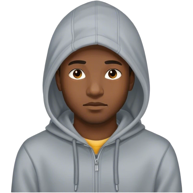 Nigga with a hoodie emoji