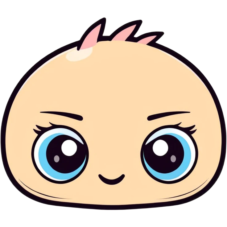 cartoon eye with long eyelashes emoji