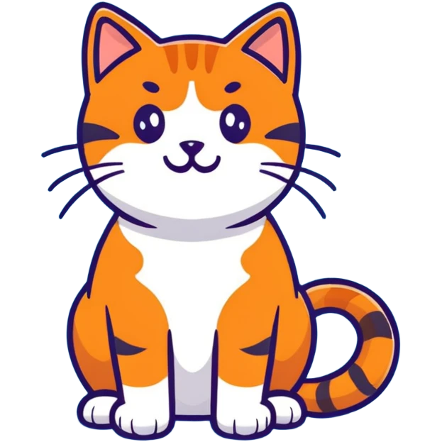 playful orange tabby cat emoji