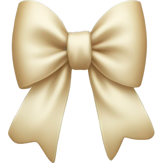 Cream bow  emoji