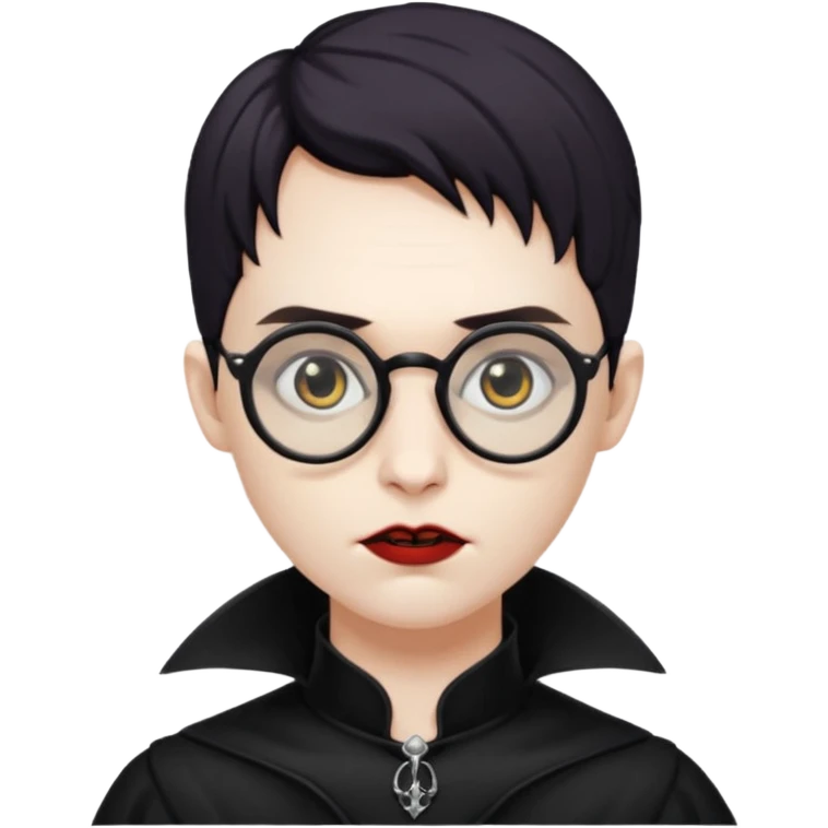 spectacled vampire emoji