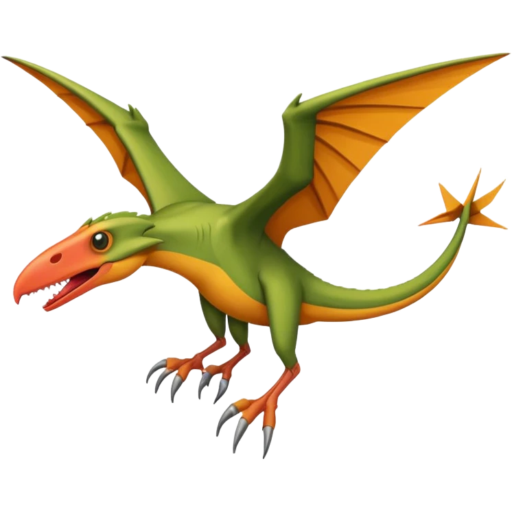 ios-style pterodactyl emoji emoji