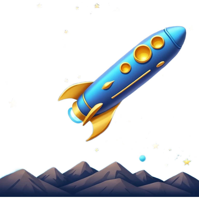 A comet streaking across the night sky, leaving a trail of glittering stardust emoji