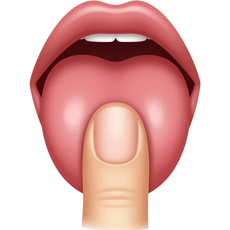 Tongue licking vagina, fingers holding open labia lips while tongue licks clitoris emoji