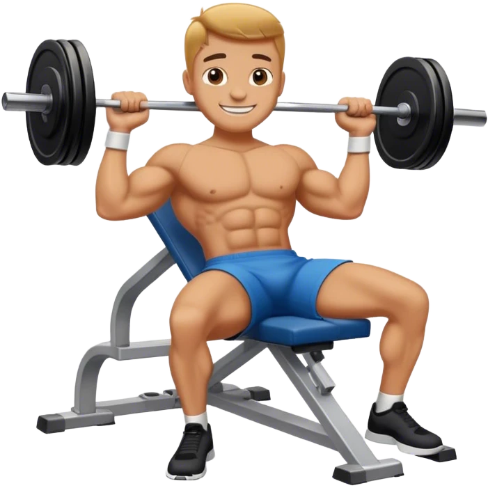 smiling incline bench press emoji