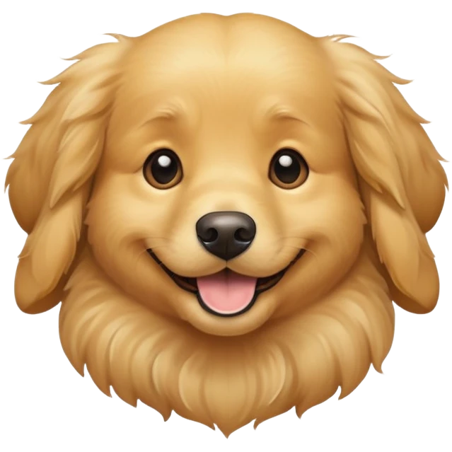 a cute dog emoji