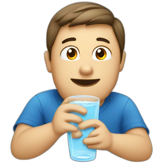 drinking water emoji