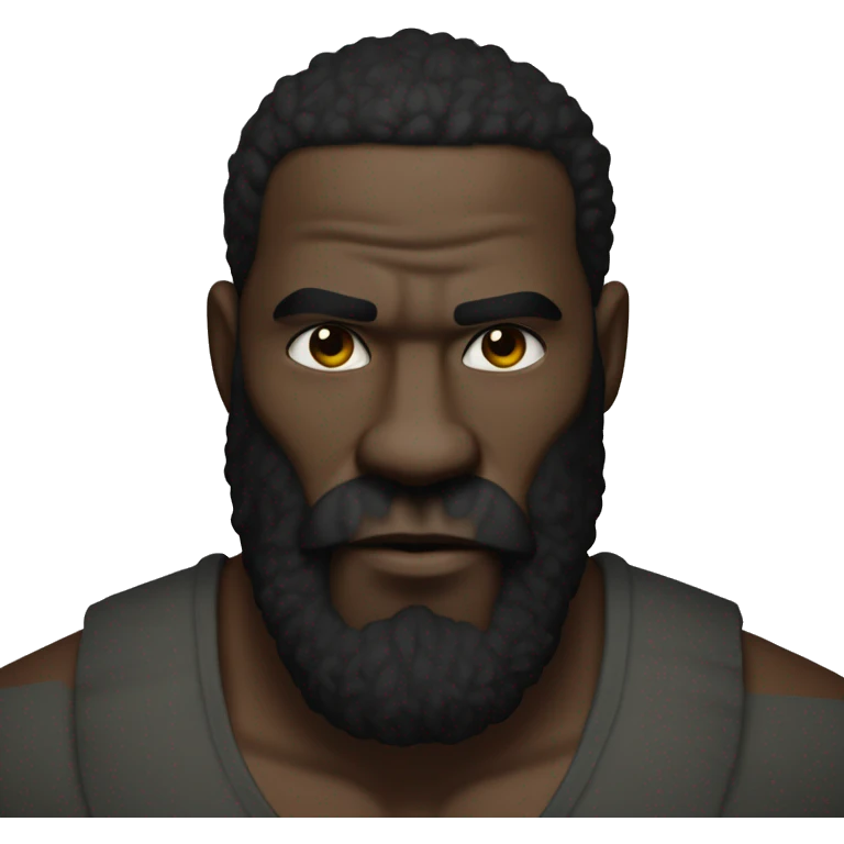 kimbo slice with a receding hairlne and less buff emoji