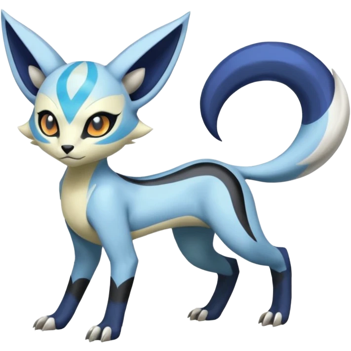 Genet-Absol-Zeraora-Meloetta-fusion-creature  emoji