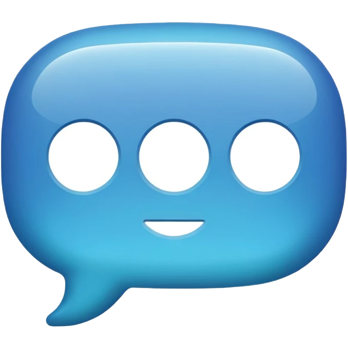 chat bubble without face emoji