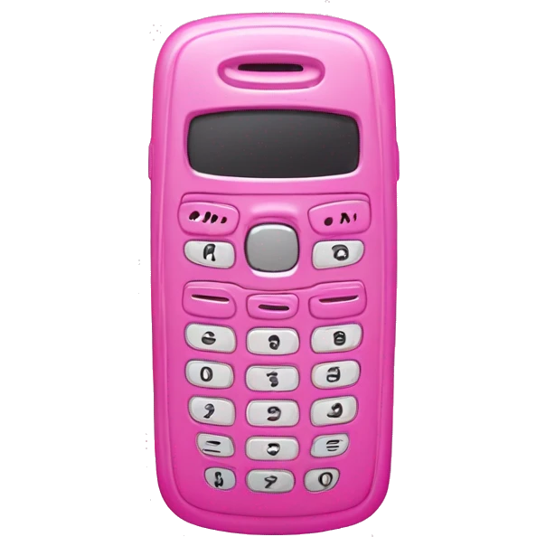 pink flip phone 2000s y2k emoji