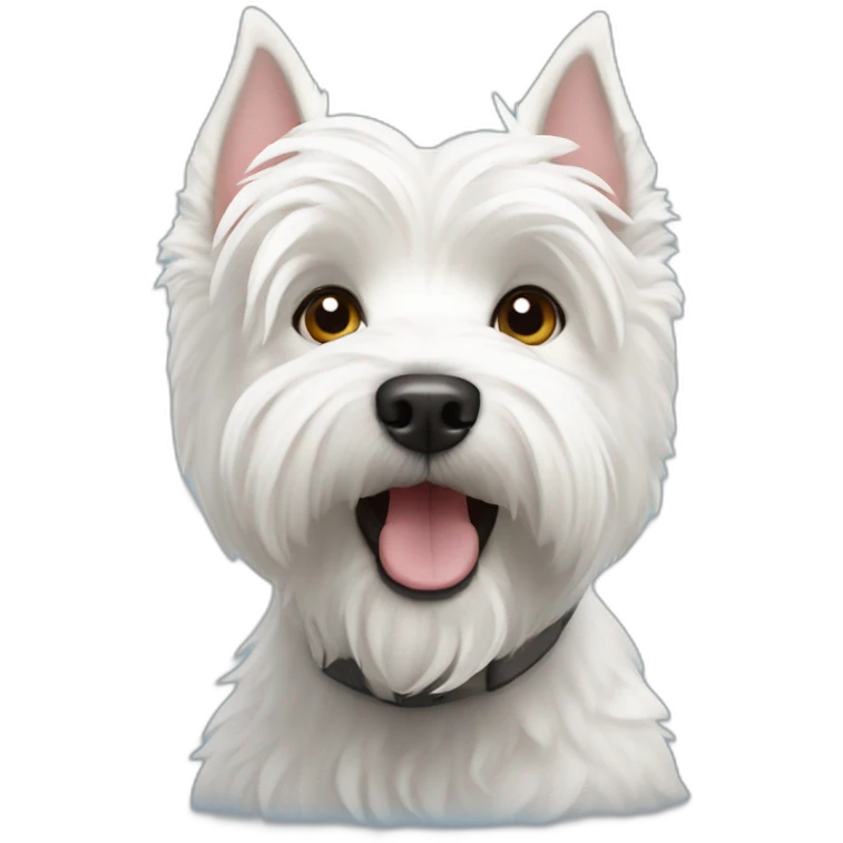 Westie dog emoji