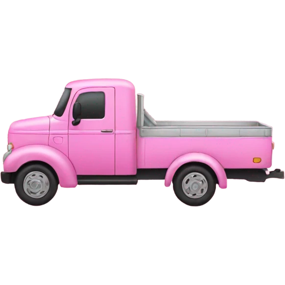 Pink truck emoji
