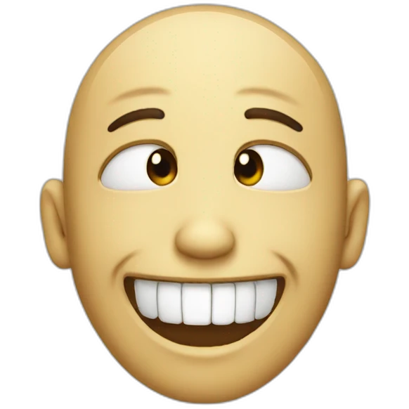 fake smile emoji