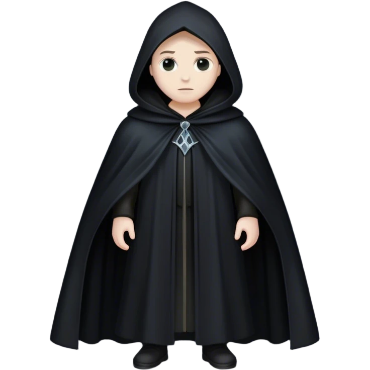 A black cloak for a mysterious and dark figure emoji
