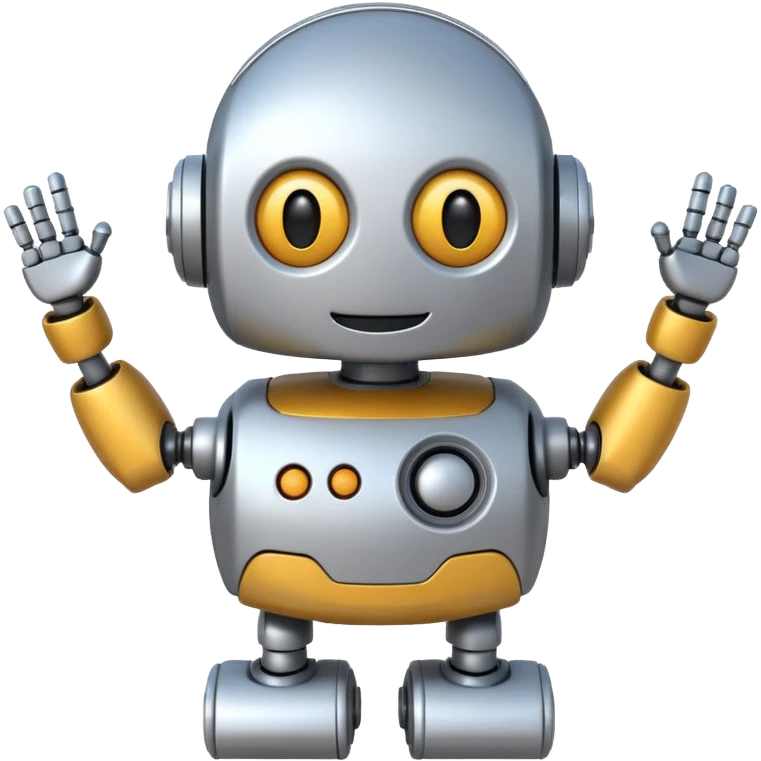 robot cartoon simple kid toy white innocent funny gudget friendly smiley round adorable musical emoji