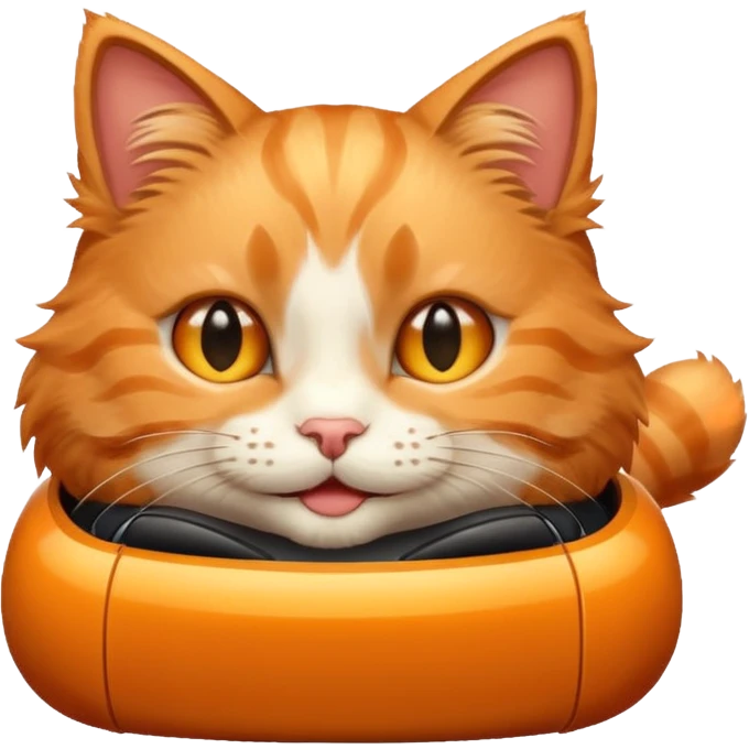 cute cat shaped like a car emoji
