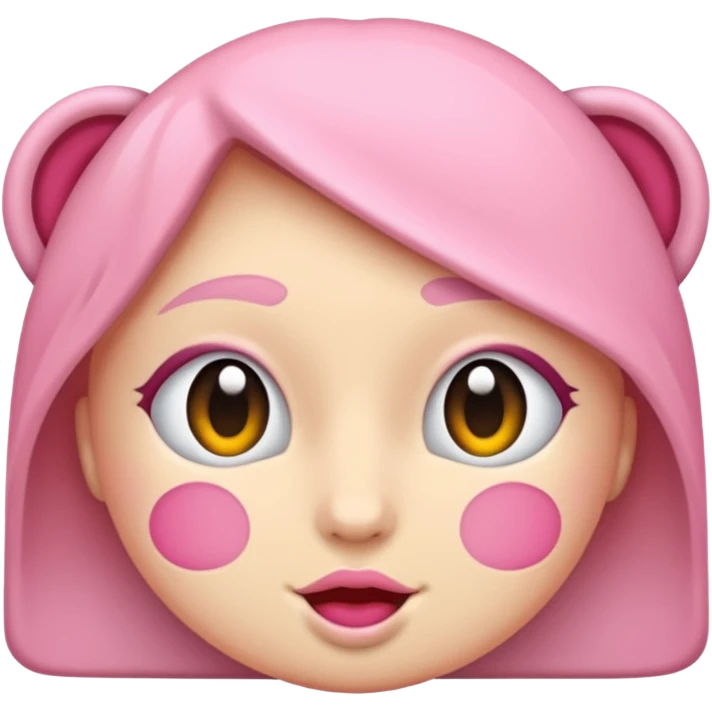 Pembe kalp ile papatya emoji