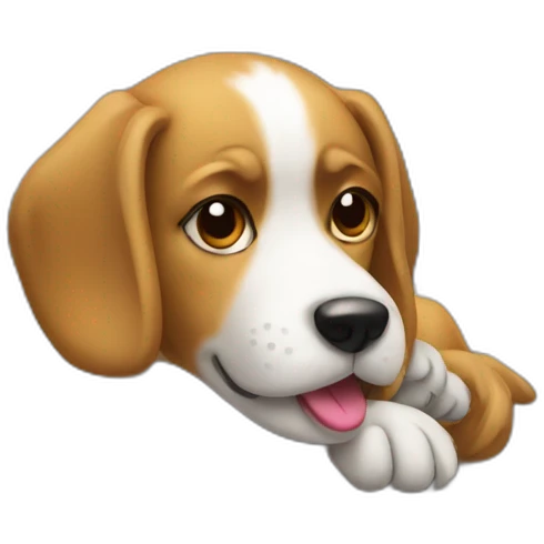 Dog on car emoji