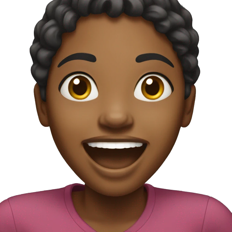 Black women excited  emoji