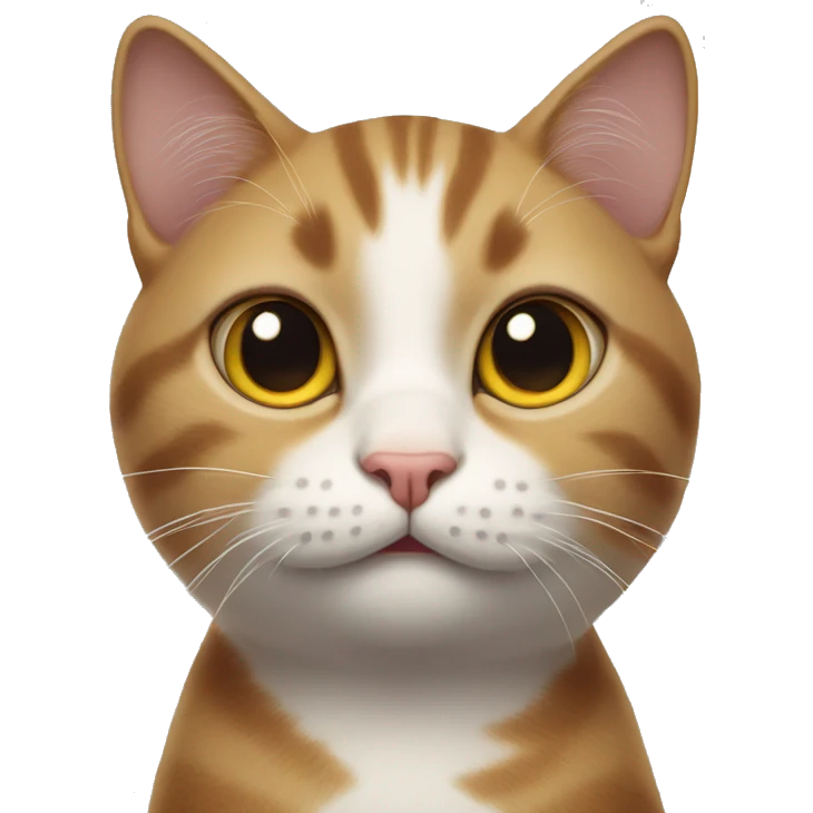 cat with the begging eyes and two fingers pointing emoji
