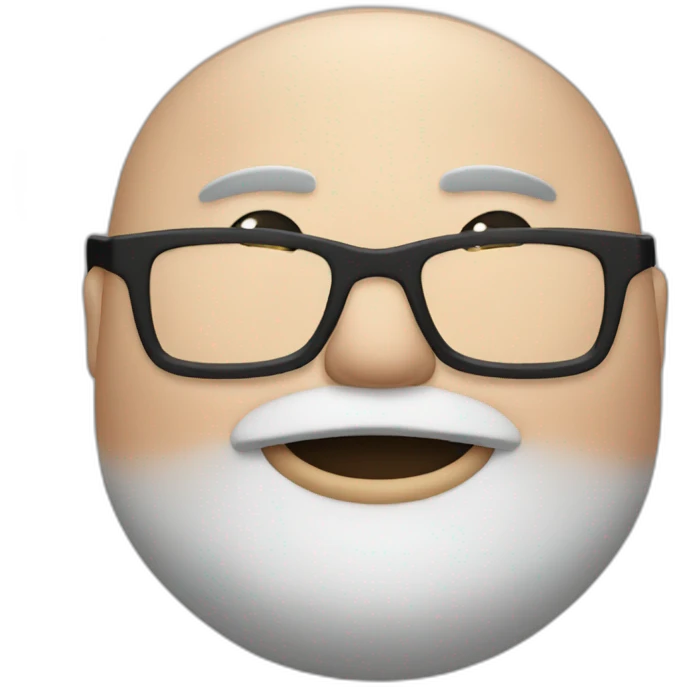 fat man with glasses emoji