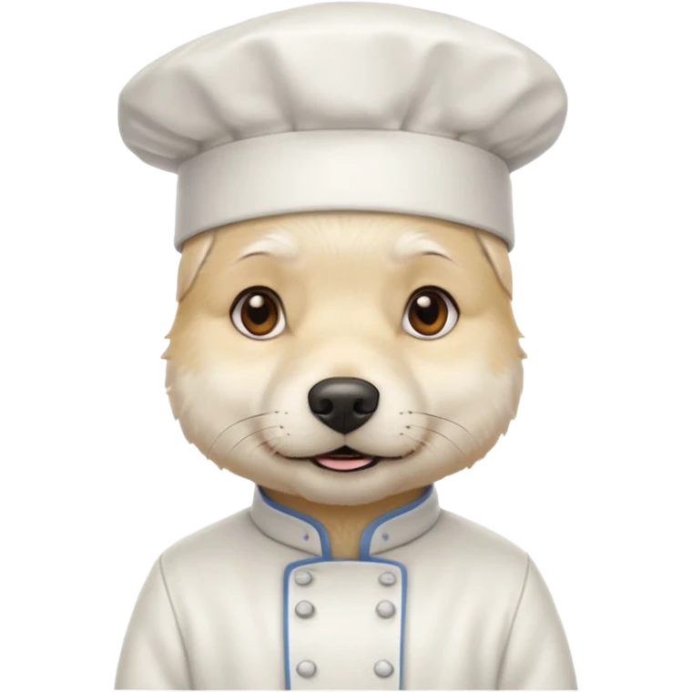 chef white dog emoji