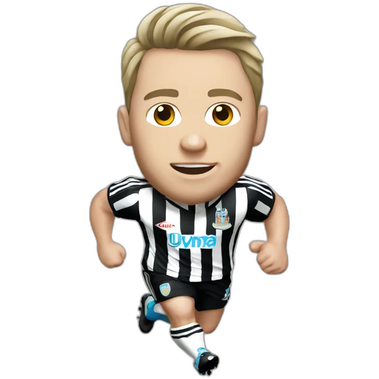 newcastle player running white skin emoji