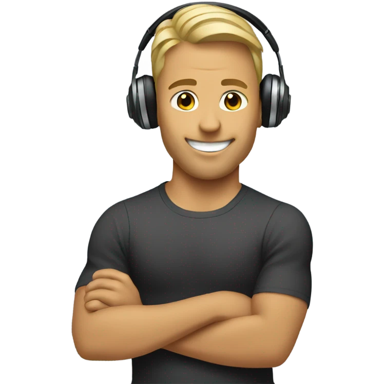 Gymnastics guy who is also djing  emoji