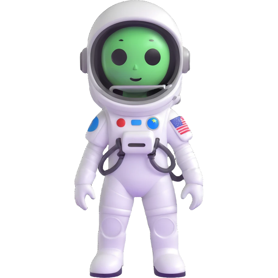 alien astronaut in spacesuit emoji