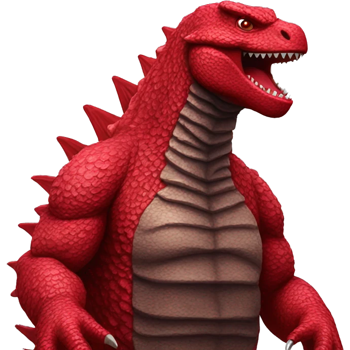 red Godzilla  emoji