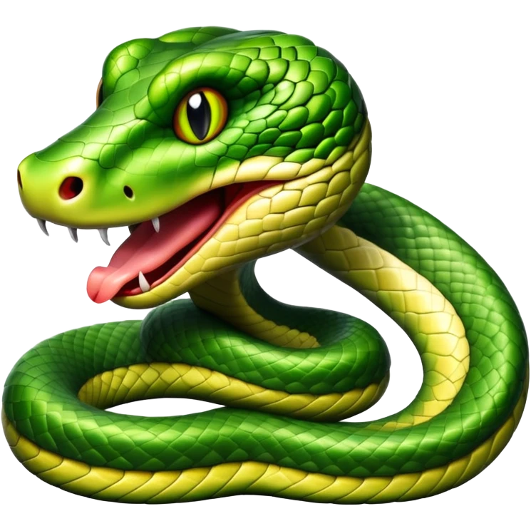 snake with tongue out emoji