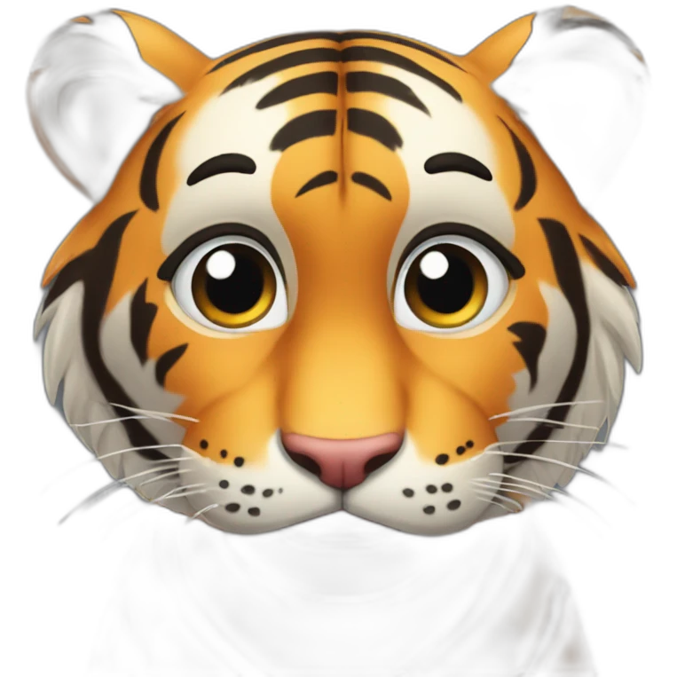 Confused small tiger  emoji