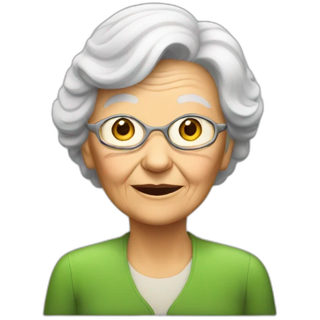 old women in bus emoji