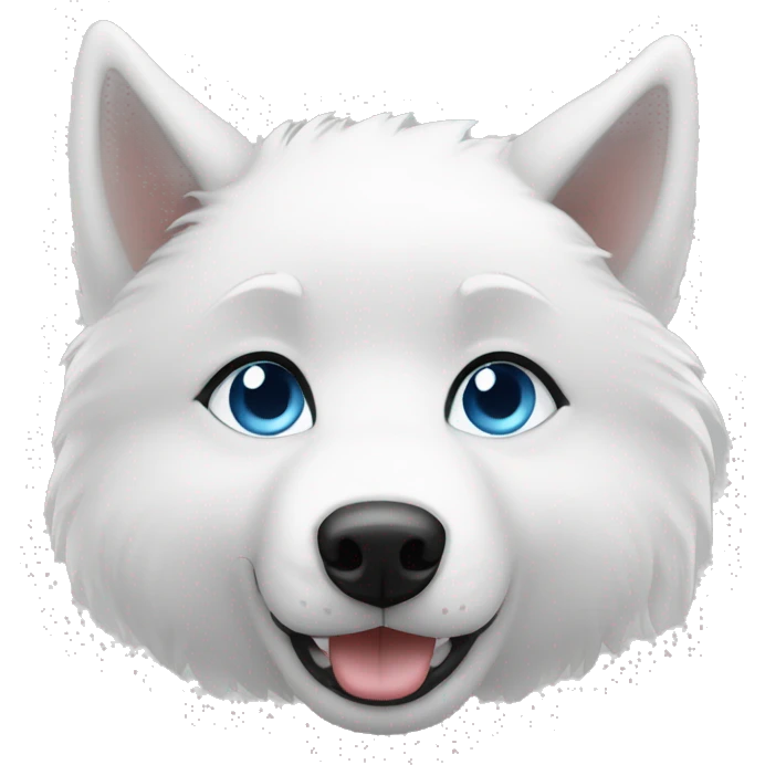 white husky furry blue eyes Emoji Basic emoji
