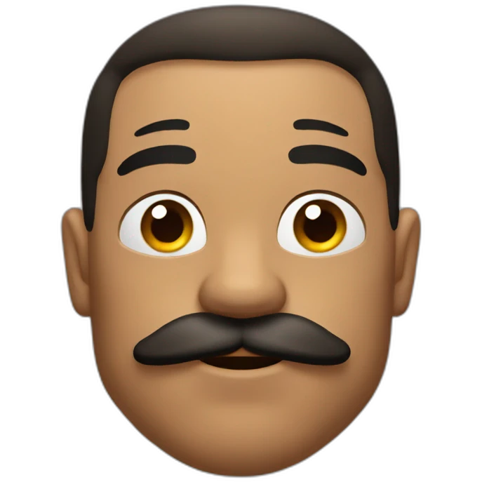Muscles mustache expressive Cuban man emoji