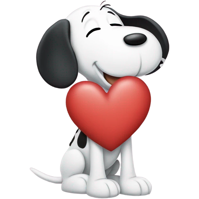 Heart that is snoopy emoji