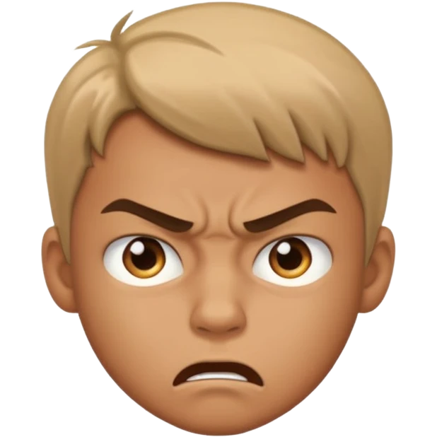 Un niño mirando mal  emoji