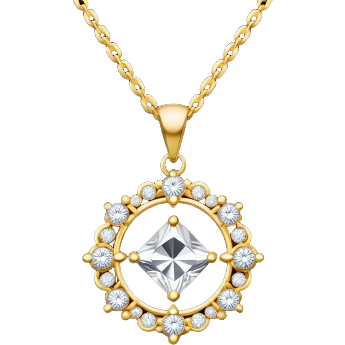 Diamond necklace in black velvet boz emoji