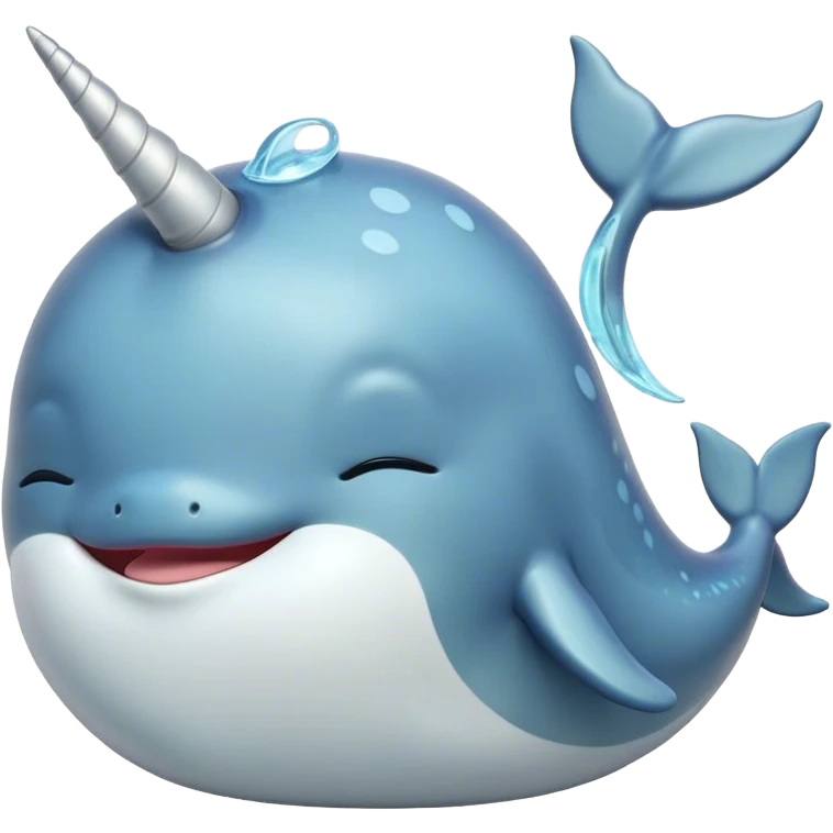 Meme-Worthy cute Sleeping Narwhal Portrait Emoji, Head resting peacefully with a contented smile, showcasing a luxuriously smooth form with a gentle tusk accent, eyes closed in a serene slumber, Simplified yet hilariously adorable features, highly detailed, glowing with a soft, drowsy glow, high shine, relaxed and utterly lovable, stylized with an air of playful laziness, bright and heartwarming, soft glowing outline, capturing the essence of a comically sleepy sea unicorn that feels destined to become the next viral sensation of adorable rest! emoji