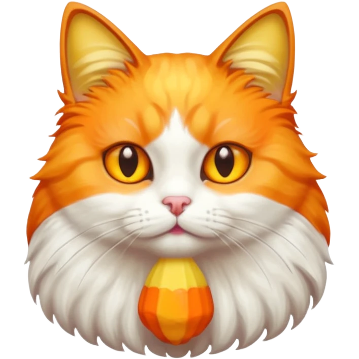 Candy corn cat emoji