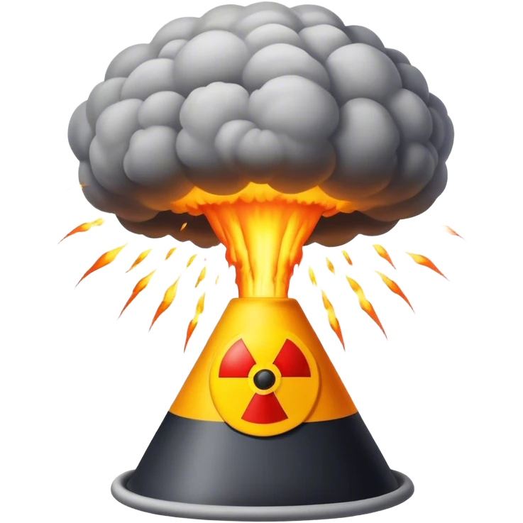 an intricate nuclear explosion with the funnel club emoji