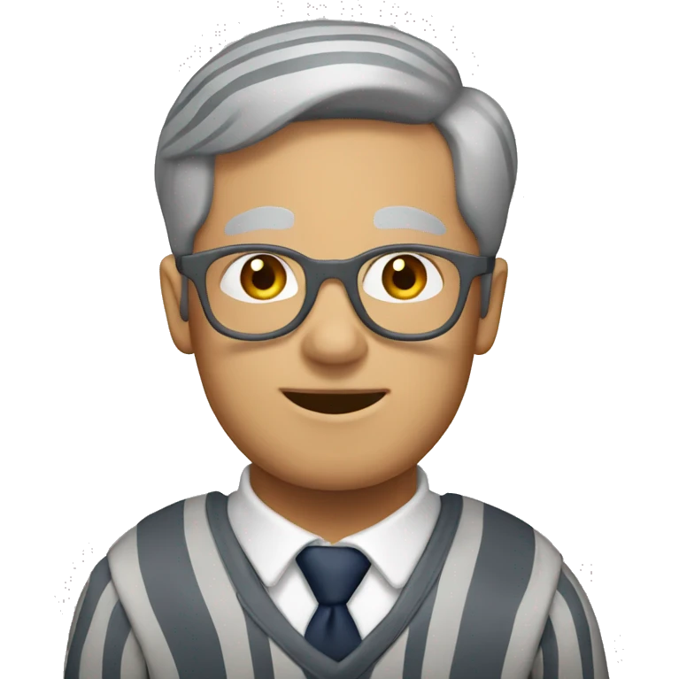 Striped gray Briton emoji