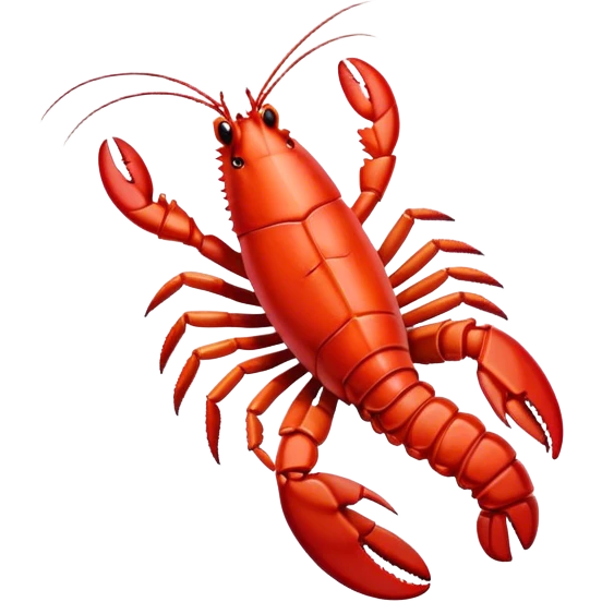 Can you make a lobster emoji in a white circle for me? emoji