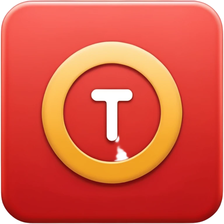 Techno India group public school logo the logo like red circle and shape of mix t and l emoji